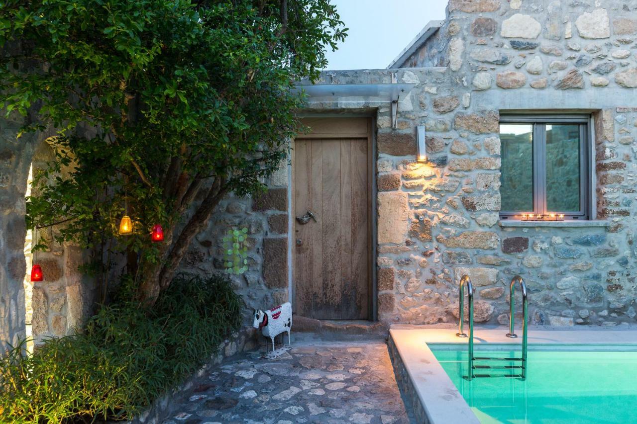 Muazzo Creta Stone House, Nature Escape With Pool, By Thinkvilla Pigi  Exterior photo